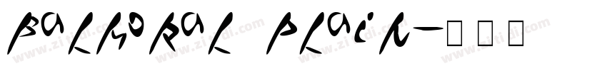 Balmoral Plain字体转换